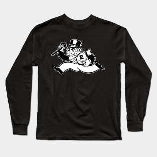 Mr. FSociety ( Black&White) Long Sleeve T-Shirt